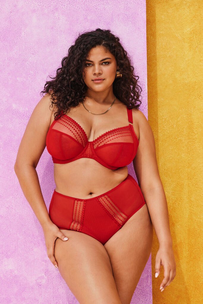 MATILDA HAUTE RED UW PLUNGE BRA EL8900 FULL BRIEF EL8906 HAD WEB